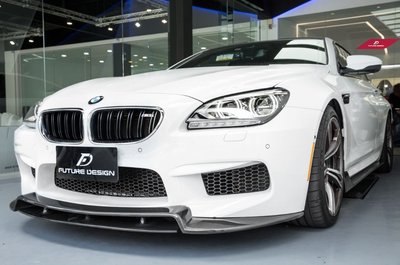 【政銓企業有限公司】BMW F06 F12 F13 M6 E款 兩件式 雙層 抽真空 碳纖維 卡夢 前下巴 免費安裝現貨