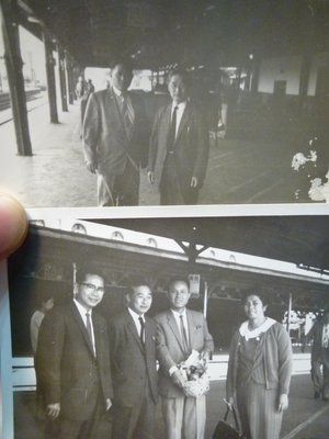 190707~台南火車站~官員!!月台燈箱~相關特殊(一律免運費---只有各一張)老照片