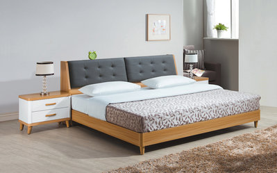 森寶藝品傢俱f-30品味生活臥室系列41-1 26975V 寶格麗5尺床箱式雙人床~特價