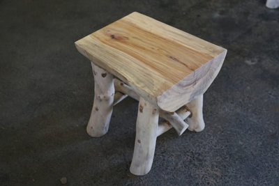 【原味手工家具】樟木原木椅單人座-台南 原木 家具