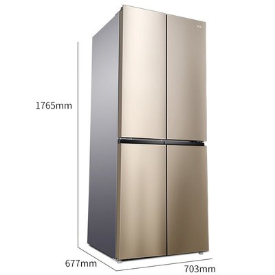 熱賣 冰箱TCL 405升十字對開四門節能風冷無霜家用電冰箱