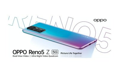 OPPO Reno5 Z 6.43吋 8+128G--四鏡頭--快充--雙重錄影--5Z--5G--9.9新--公司貨-