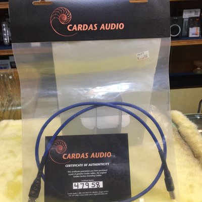 特價視聽影訊 美國原裝 Cardas audio cardas 高級音響線材 Clear USB 1m USB 轉AB頭