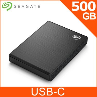 [全新未拆] 希捷Seagate One Touch SSD 500GB 外接硬碟(SSD)-極夜黑