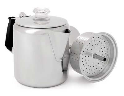【GSI】65206 美國 Glacier Stainless 6 Cup Perc 不鏽鋼過濾式咖啡壺