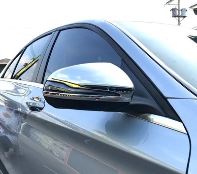 圓夢工廠 Benz C W205 2014~on C300 C350 C400 C450 改裝 鍍鉻 後視鏡蓋 後照鏡蓋