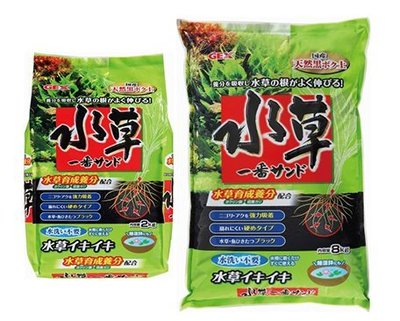《魚趣館》N-MAR-042日本五味GEX水草活性底床 8kg（粗）水草育成土(黑土) 高效 基肥