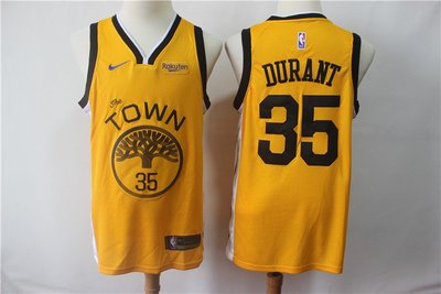 凱文·杜蘭特（Kevin Durant） NBA金州勇士隊 黃色 球衣 35號