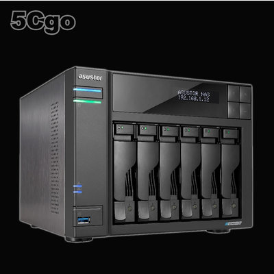 5Cgo【智能】ASUSTOR華芸AS6706T創作者系列6Bay NAS網路儲存伺服器USB3.2高速傳輸 3年保含稅