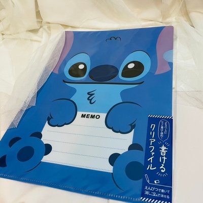 《現貨》Coco馬日本代購~ 日本迪士尼商店 史迪奇 小熊維尼 1入 日本製 A4 L型資料夾 資料夾