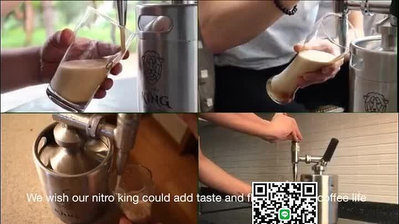 兩用氮氣咖啡壺304不銹鋼冰萃冷萃冰滴氮氣奶茶可接氣瓶和氣彈
