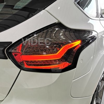 巨城汽車精品 FOCUS 2015-18 MK3.5 紅白晶鑽版 閃電光導 LED尾燈 focus 新竹威德