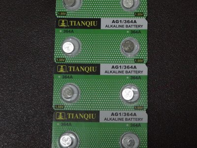 現貨天球金裝原廠鈕扣電池 AG1 LR621 364 LR60 1.5V 水銀電池