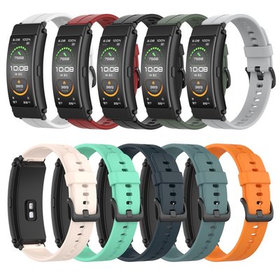 適用於華為 TalkBand B6 B3 智能手錶帶更換錶帶手鍊腕帶配件的 16 毫米矽膠錶帶