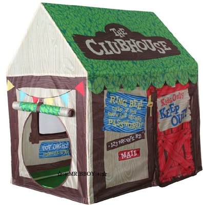 ☆:+:MR.BBOY:+:☆ 美國 派對小木屋房子 兒童玩具帳篷 遊戲玩具屋 可加購爬行隧道 球屋