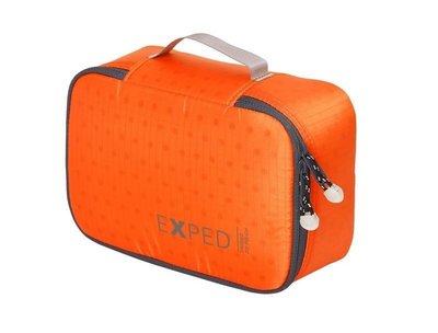 【Exped】PADDED ZIP POUCH 輕量拉鍊式收納盒 M 橘 1.5L 旅行收納袋