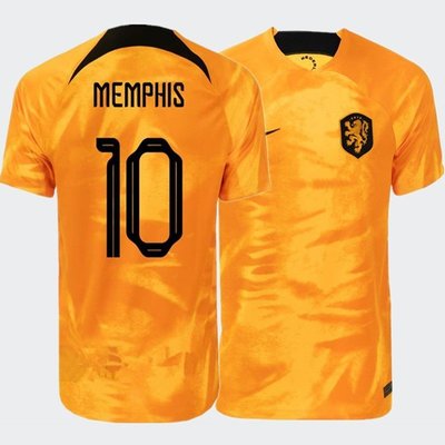 熱銷 卡塔爾世界杯荷蘭隊主場球衣范迪克短袖球員版球迷版足球服 可開發票