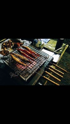 食品級不鏽鋼防燙烤肉叉3支入台灣製作(45cm)
