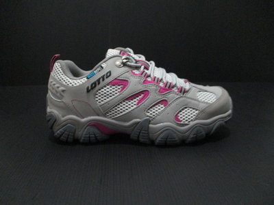 LOTTO 機能型登山鞋 女款 防潑水機能 防臭避震鞋墊 反光 灰/紫 LT1AWO3808