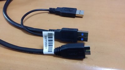 2.5吋行動硬碟用 USB線 / USB3.0 輔助供電Y型傳輸線 A To Mirco B