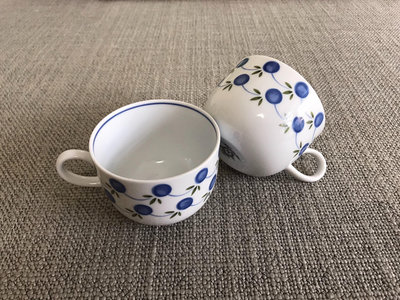日本回流Noritake則武 藍莓無碟款咖啡杯 紅茶杯 簡約