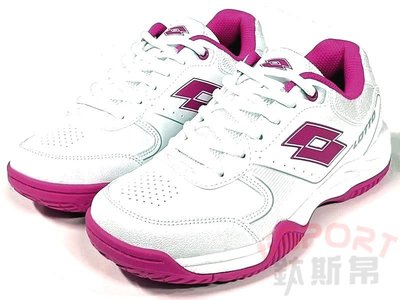 LOTTO SPACE 600 全地形網球鞋 基本款 女段 白/桃紅LT3AWT8583