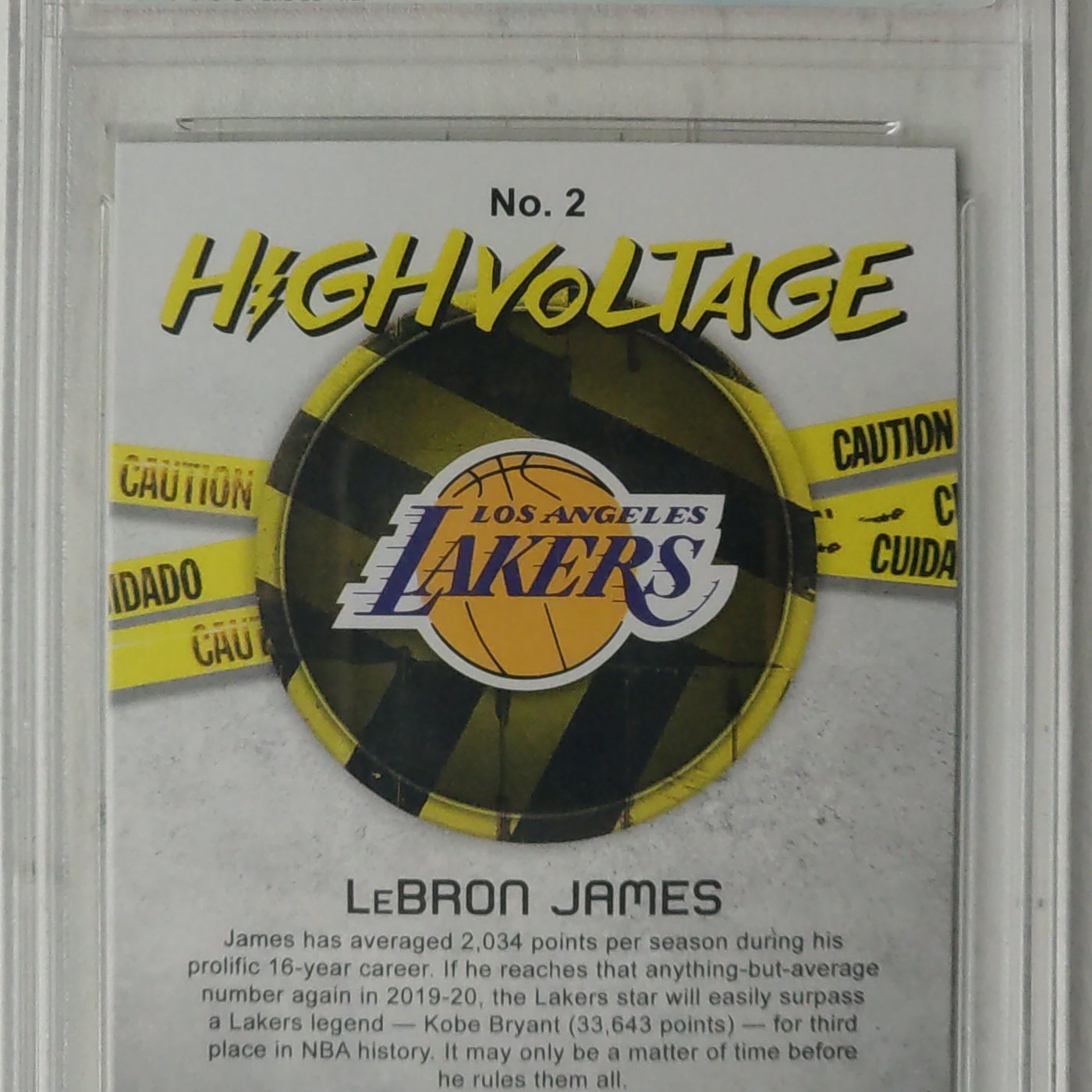 2019-20 Hoops High Voltage #2 LeBron James PSA10 | Yahoo奇摩拍賣