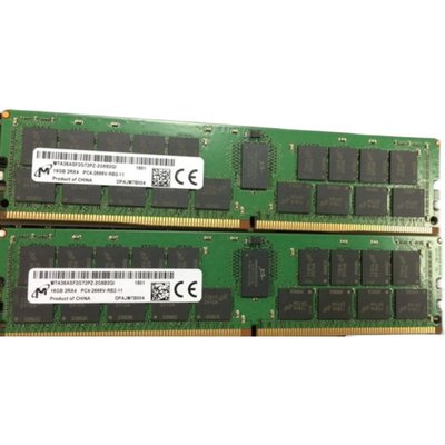 MT鎂光 16G DDR4 2666 ECC REG 16GB 2R×4 PC4-2666V伺服器記憶體