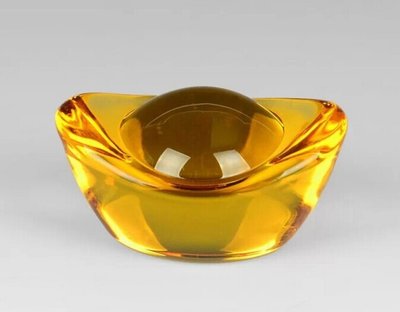 【準提無意間】黃水晶元寶  10公分  超大號  琉璃  養晶  開運招財進寶擺飾