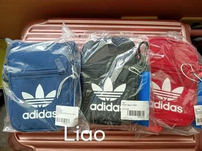 Adidas Originals TREFOIL 三葉草 Logo 黑色 藍色 紅色 小包 手機包 隨身包