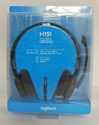 【MR3C】含稅附發票 台灣公司貨 Logitech羅技 H151 頭戴式耳機麥克風