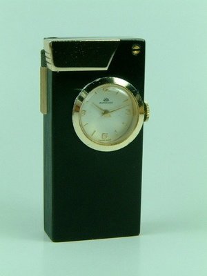 【錶帶家古董懷錶打火機】古董絕版瑞士百年名牌寶齊來bucherer 1960年17石手上鍊機械手錶打火機