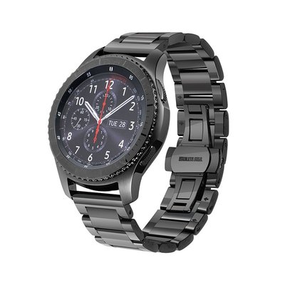 22MM三株不銹鋼錶帶 適用於Samsung Gear S3 三星Galaxy Watch46MM錶帶
