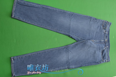 ※唯衣坊※【日本UNIQLO】男 深藍色 彈性牛仔褲˙34-36腰#50944
