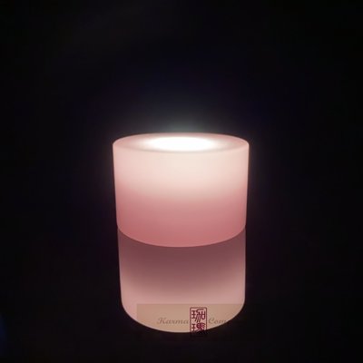 珈瑪-6小時LED蠟燭燈-小型*1粒(USB充電附電源線)-粉紅色LED純蠟蠟燭防水電子蠟燭燈 供佛燈充電式蠟燭充電蠟燭