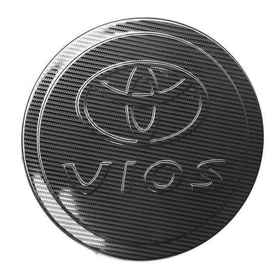 豐田威馳 適用於 2008-2020 年豐田 vios 不銹鋼油箱蓋貼紙油箱蓋裝飾貼紙