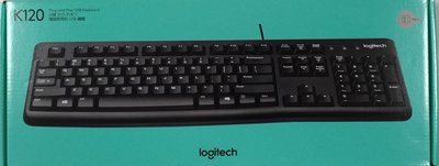 【台中自取】(有現貨) 全新 LOGITECH 羅技 K120 USB有線鍵盤