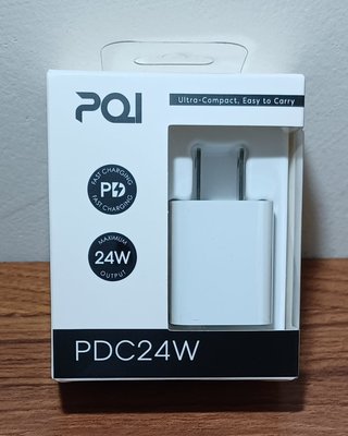 PQI全新現貨DC24W〕單孔USB-C 24W旅行充電器 具備USB-C Power DeliveryPD快速充電功能