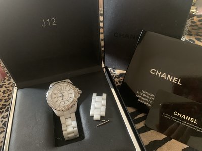 Chanel J12 38mm 原鑲鑽機械錶～低價起標..高單價商品歡迎面交