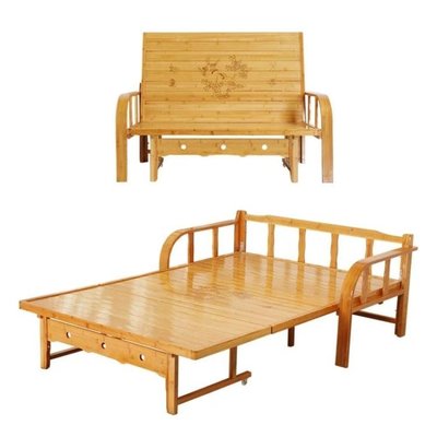 折疊床 折疊床竹床家用多功能沙發床單人1.5米寬雙人1.8m米板式床午休簡易床XDY超夯 正品 活動 優惠