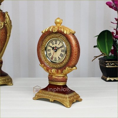 INPHIC-歐式桌鐘古典時鐘創意座鐘台鐘復古工藝品單面原創簡約實用