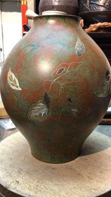 日本銅花瓶992