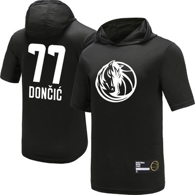 NBA 鳳凰城太陽隊 籃球運動連帽T恤 短袖上衣 熱身服 LUKA DONCIC