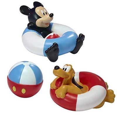 預購 美國迪士尼 Disney 帶回 Bath Squirt Toys 可愛米奇+高飛狗 寶寶快樂洗澡玩具 生日禮 公仔