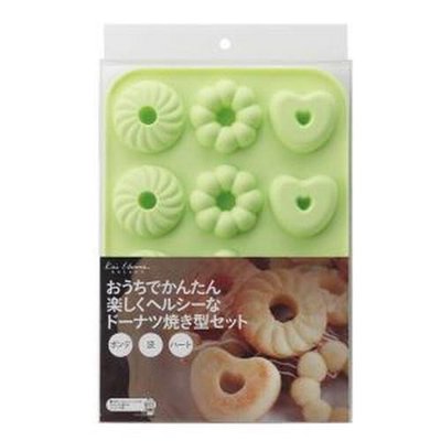 ☆║IRIS Zakka║☆ 日本貝印 kai House SELECT 什錦甜甜圈 矽膠型模具