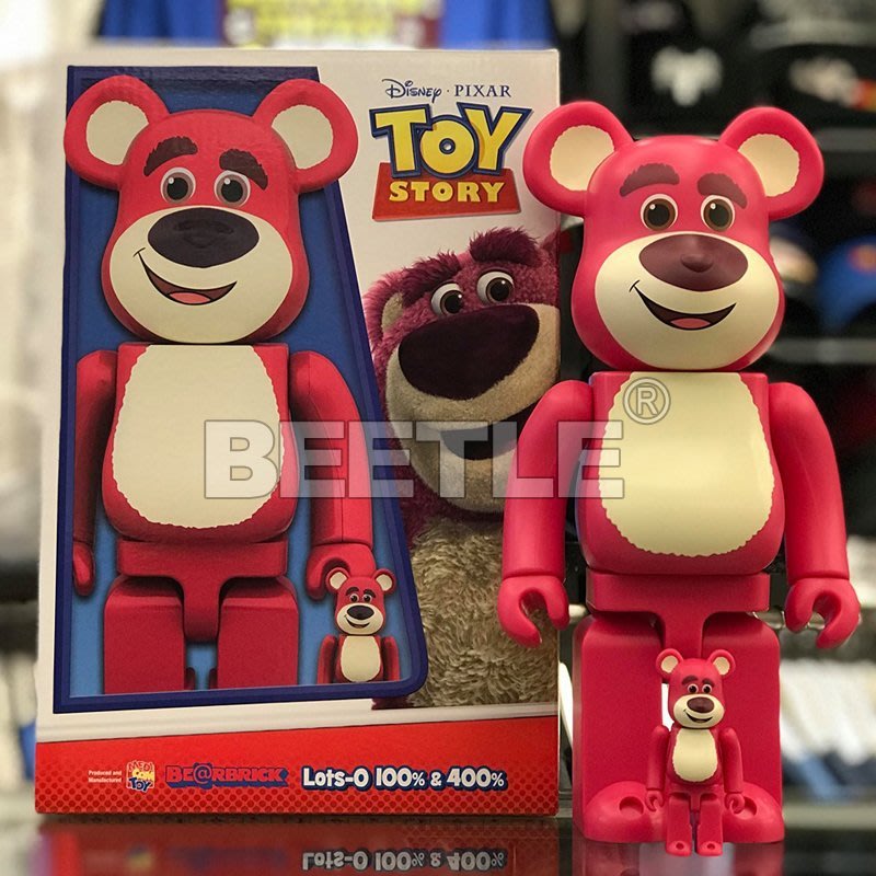 BEETLE BE@RBRICK DISNEY 玩具總動員4 熊抱哥LOTSO BEARBRICK 100% 400