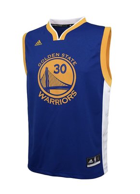 NBA官網Adidas正品 金州勇士隊 科瑞 Stephen Curry 30號 球衣背心 兒童青年版