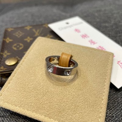 ⭐️ 香榭屋精品店 ⭐️ LV Louis Vuitton 18K白金戒指💍 53號 750 (J0001)