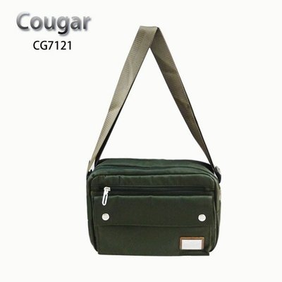 加賀皮件 COUGAR 美洲豹 防潑水 多收納 側背包 單肩包 CG-7121