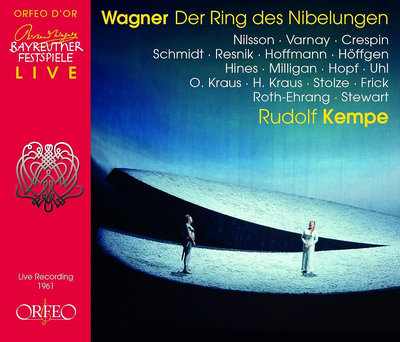 【二手良品】古典CD：肯培（Rudolf Kempe）1961年拜魯特華格納《尼貝龍指環》全集（13CD）